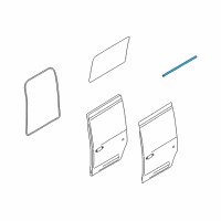 OEM 2011 Ford Transit Connect Upper Weatherstrip Diagram - 2T1Z-1551822-F