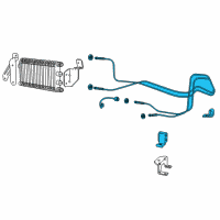 OEM Chevrolet Caprice Cooler Pipe Diagram - 92258819