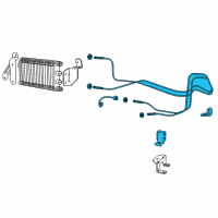 OEM 2011 Chevrolet Caprice Cooler Pipe Diagram - 92258819