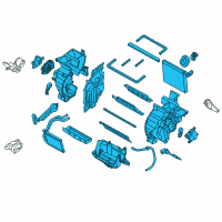 OEM 2014 Hyundai Elantra Coupe Heater Core Diagram - 972053XCDO