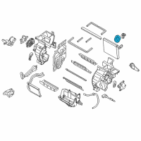 OEM Hyundai Elantra Coupe Seal-A/C EVAPORATOR Tube To D/P Diagram - 97165-A7000