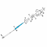 OEM 2019 Nissan Titan Shaft-Lower Diagram - 48822-EZ40A