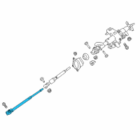 OEM Nissan Titan XD Joint Assy-Steering Column, Lower Diagram - 48080-EZ00A