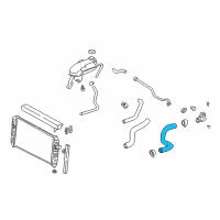 OEM 2001 Oldsmobile Alero Upper Hose Diagram - 22680642
