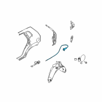 OEM 2006 Hyundai Tucson Catch & Cable Assembly-Fuel Filler Diagram - 81590-2E000