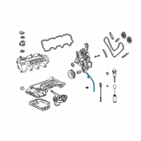 OEM 2008 Chrysler Crossfire Tube-Engine Oil Indicator Diagram - 5099318AA