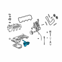 OEM 2005 Chrysler Crossfire Pump-Engine Oil Diagram - 5097157AA