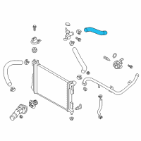 OEM 2013 Hyundai Accent Hose-Radiator, Upper Diagram - 25411-1R200