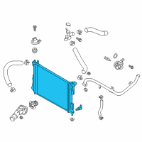 OEM Hyundai Veloster Radiator Assembly Diagram - 25310-2V700