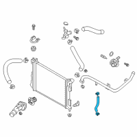 OEM Hyundai Tucson Hose Assembly-Water B Diagram - 25469-2B701