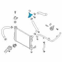 OEM Hyundai Veloster Filler Neck Assembly-Radiator Diagram - 25329-1R200