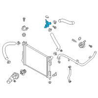 OEM 2012 Hyundai Veloster Filler Neck Assembly-Radiator Diagram - 25329-1R200