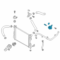 OEM Hyundai Veloster Control Assembly-Coolant Temperature Diagram - 25600-2B700