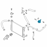 OEM 2015 Kia Forte5 Housing Assembly-Thermostat Diagram - 256202B700