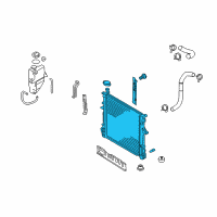 OEM 2009 Kia Borrego Radiator Assembly Diagram - 253102J201