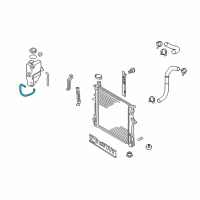 OEM Kia Borrego Hose-Radiator Reserve O Diagram - 254442J000