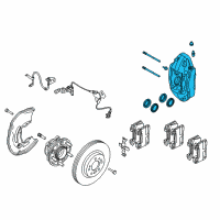 OEM 2020 Kia Stinger Front Brake Caliper, Right Diagram - 58190J5A51BCR