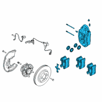 OEM 2021 Kia Stinger Front Brake Assembly, Right Diagram - 58130J5510BCR