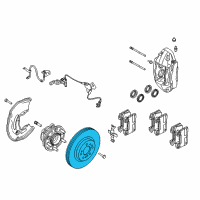 OEM 2021 Kia Stinger Disc-Front Wheel Brake Diagram - 51712J5500