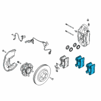 OEM 2021 Kia Stinger Pad Kit-Front Disc Brake Diagram - 58101J5A51