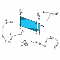 OEM 2009 Honda Fit Condenser Diagram - 80110-TK6-A01