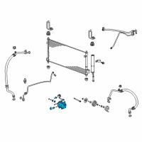 OEM 2012 Honda Fit Compressor Diagram - 38810-RP3-A04