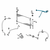 OEM 2009 Honda Fit Pipe Assembly, Air Conditioner Diagram - 80321-TF0-G01