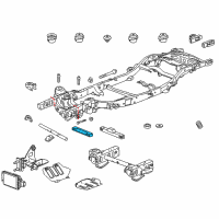 OEM Chevrolet Suburban Suspension Crossmember Diagram - 22833303