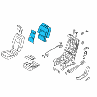 OEM Lincoln Aviator Seat Back Heater Diagram - LC5Z-14D696-J