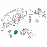 OEM Nissan Versa Switch Assy-Mirror Control Diagram - 25570-3AA0A