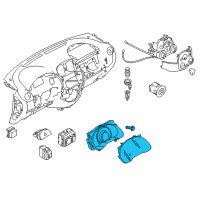 OEM Nissan Versa Speedometer Instrument Cluster Diagram - 24810-3AN0A
