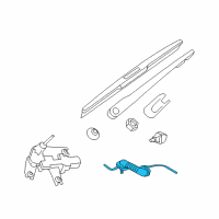 OEM Infiniti Tube Assy-Back Window Washer Diagram - 28975-1CA1A