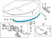 OEM 2021 Chevrolet Corvette Weatherstrip Diagram - 23429037