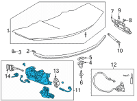 OEM 2022 Chevrolet Corvette Latch Assembly Diagram - 84837527