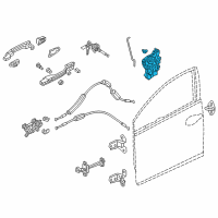 OEM 2016 Honda Civic Latch Assembly, Right Front D Diagram - 72110-TBA-A02