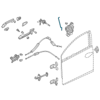 OEM 2018 Honda Civic Rod Set, R. FR. Door Latch Diagram - 72113-TBG-305