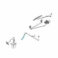 OEM 2002 Kia Spectra Pipe-Washer Diagram - 0K2A167501A