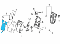 OEM 2021 Toyota Highlander Seat Back Heater Diagram - 87530-0E190