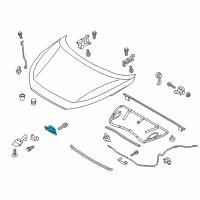 OEM Hyundai Tucson Latch Assembly-Hood Diagram - 81130-D3100