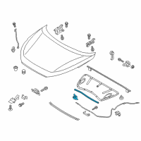 OEM 2018 Hyundai Tucson Seal Strip 3-Hood Diagram - 86437-D3000