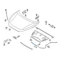 OEM 2016 Hyundai Tucson Cable Assembly-Hood Latch Release Diagram - 81190-D3100