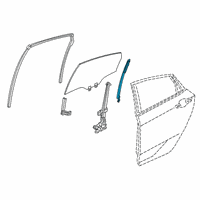 OEM 2017 Honda Civic Sash, R. RR. Door (Lower) Diagram - 72731-TGG-A01