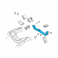 OEM 2009 Ford F-250 Super Duty Transmission Crossmember Diagram - 3C3Z-6A023-CA