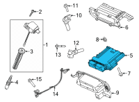 OEM 2022 Ford F-150 MODULE - ENGINE CONTROL - EEC Diagram - ML3Z-12A650-GUB