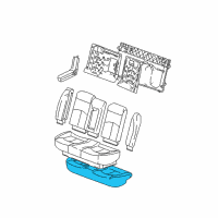 OEM 2004 Buick Regal Pad Asm, Rear Seat Cushion Diagram - 88898767