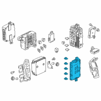 OEM 2014 Honda Odyssey Box, Passenger Fuse Diagram - 38210-TK8-A22