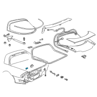 OEM 1999 Chevrolet Camaro Actr Asm-R/Compartment Lid Release Diagram - 16634740