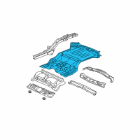 OEM 2008 Jeep Grand Cherokee Pan-Floor Diagram - 55396322AO