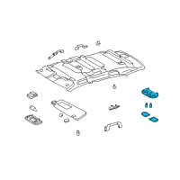 OEM 2013 Scion xD Map Lamp Assembly Diagram - 81260-52100-B0