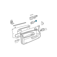 OEM 2006 Chevrolet Cobalt Switch Asm-Outside Rear View Mirror Remote Control Diagram - 15261339